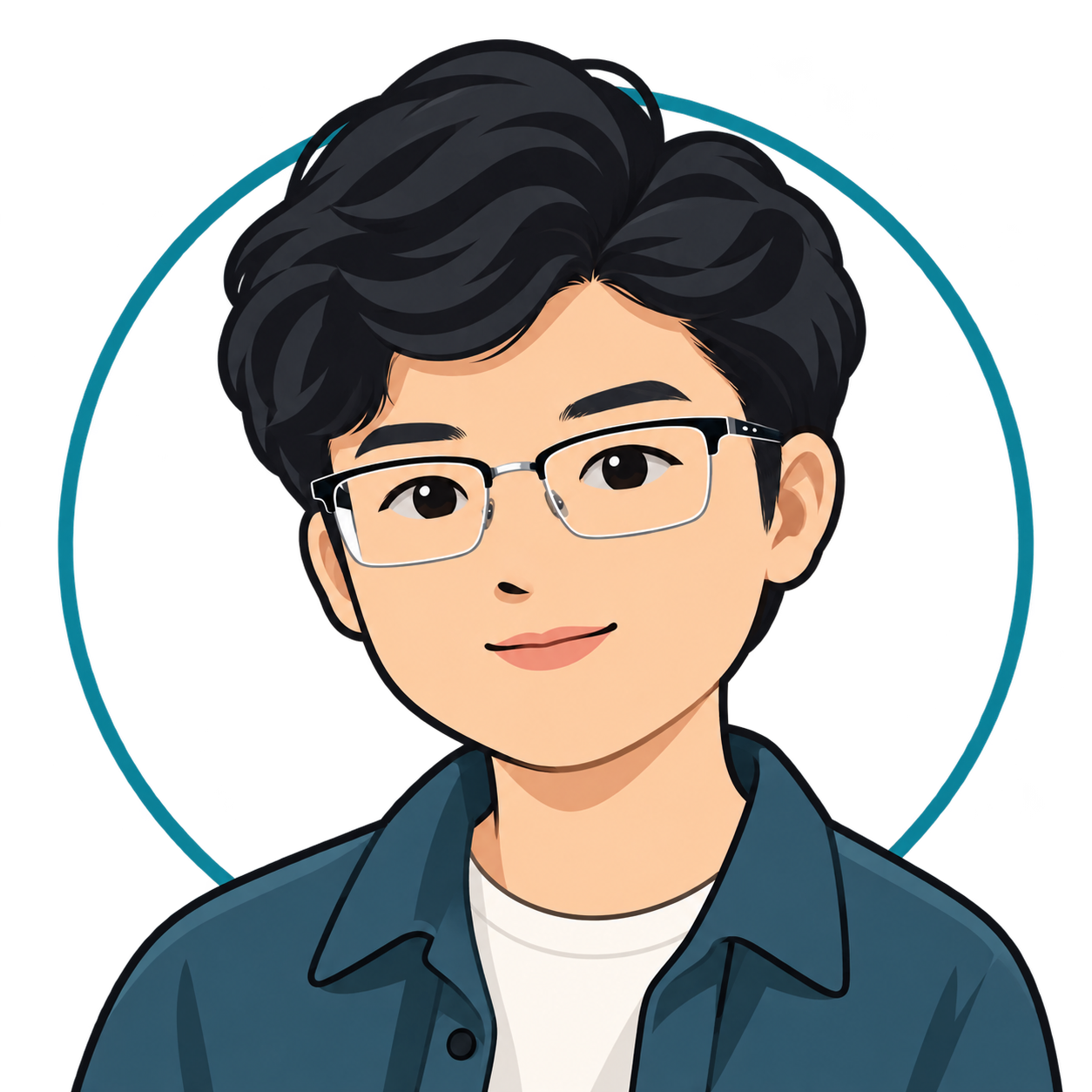 Cartoon portrait of Yunze Li
